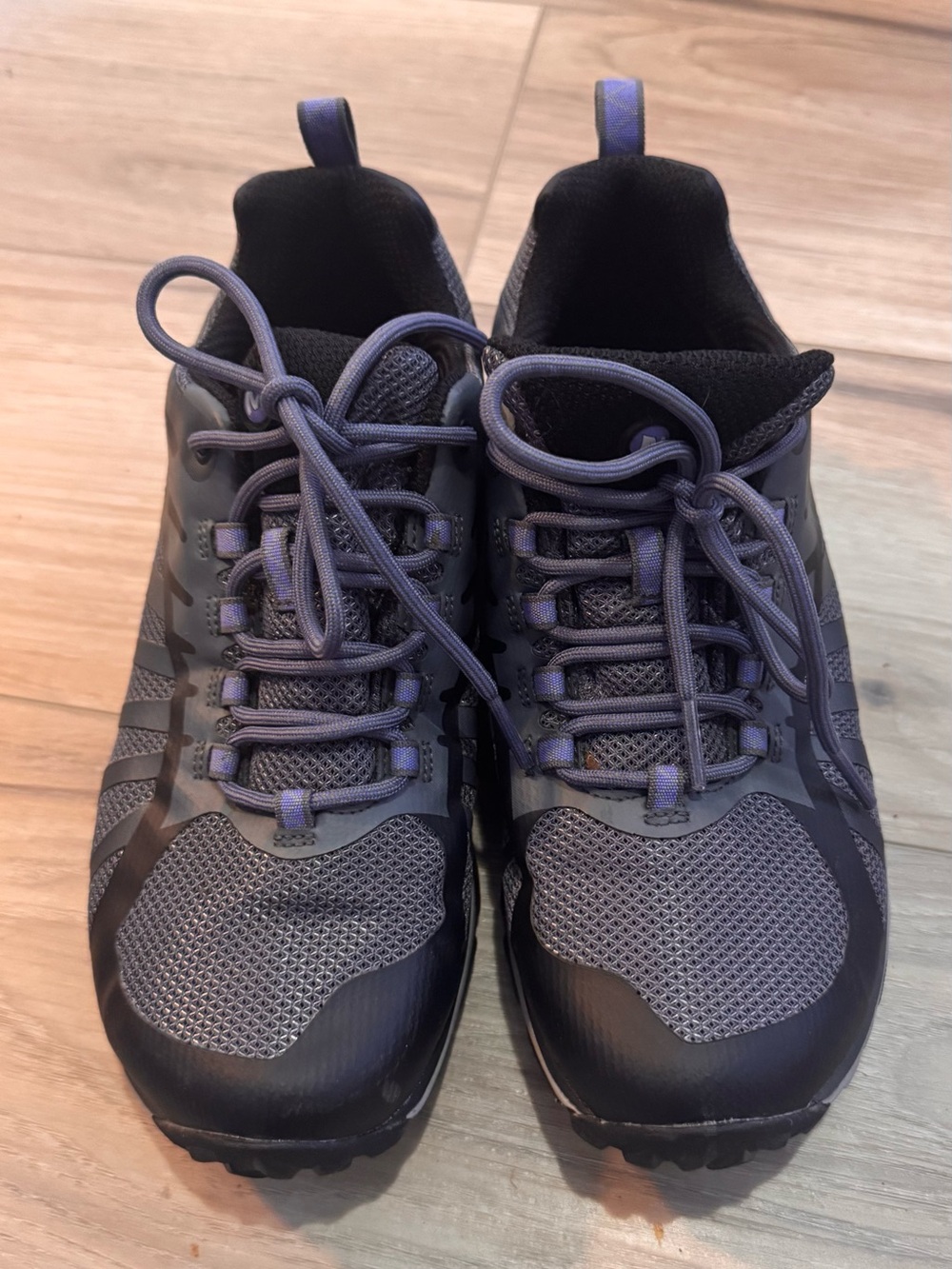 Merrell Trail Running Hiking Shoes Gray Black Purple Women’s